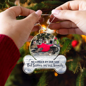 Acrylic Ornament, Forever in My Heart - Personalized Pet Memorial Photo Ornament, Custom Pet Memorial Keepsake, Perfect Christmas Memorial Gift for Pet Lovers, Dog Mom, Cat Mom (Loss of Dog)