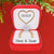 Personalized Our First Christmas Engaged Ornament 2025 | Diamond Engagement Ring in Red Box for Xmas Tree | She Said Yes Newly Fiance 1st Year Just Engaged Keepsake - Custom Name & Year