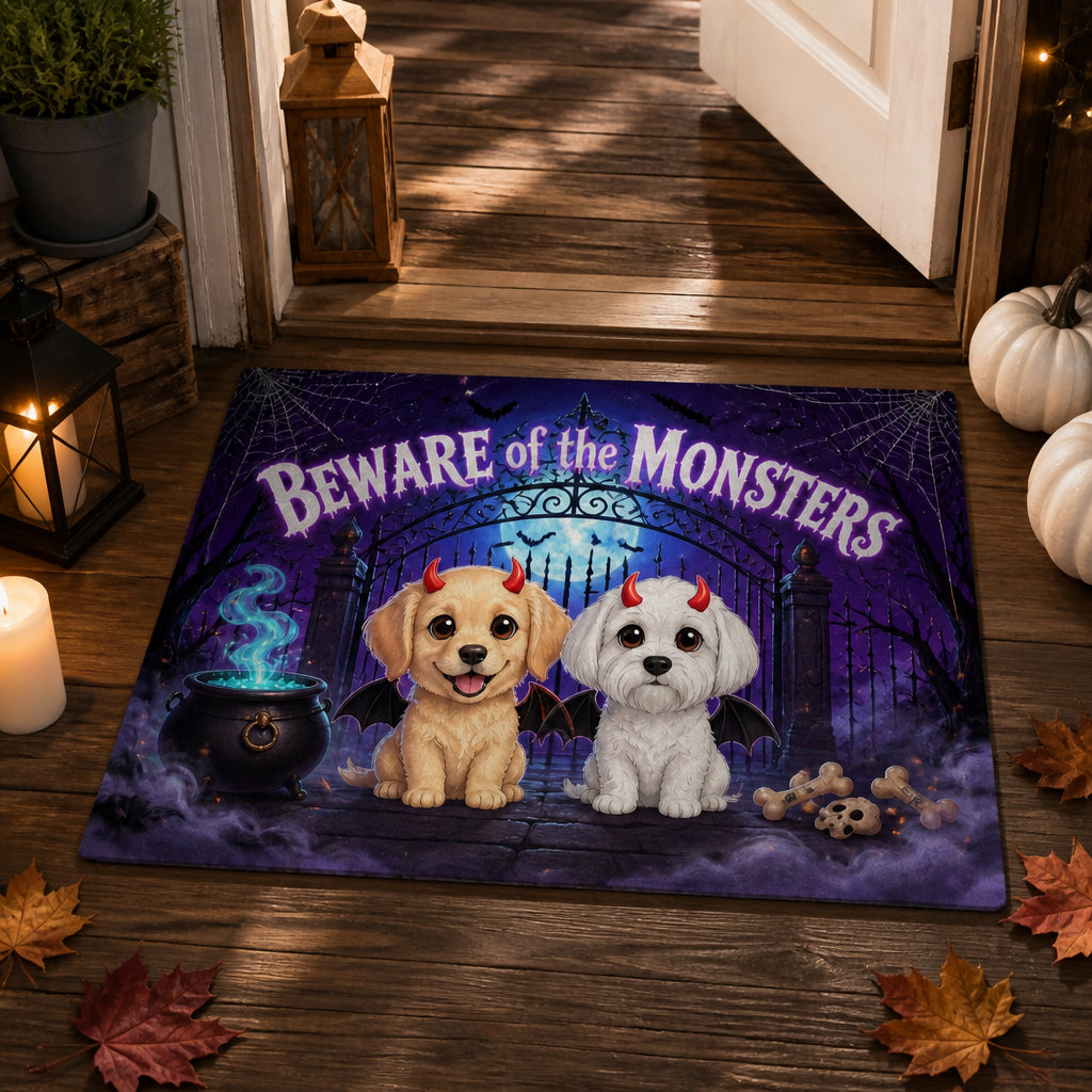 Halloween Beware of the Monsters Pet Portrait Doormat - Personalized Doormat 81f2cd32-2078-4989-ac2c-148cb1e8769f.jpg