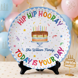 Personalized Birthday Plate, Custom Family Name Celebration Plate, Kids Birthday Keepsake Gift, Last Name Birthday Tradition Plate 81f7d866-3f31-44ee-8c3d-b1c3daacac6a-8.jpg