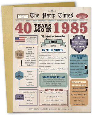 80th Birthday Card Gifts for Men Women, Retro Gifts for 80 Year Old Man Woman, 80th Birthday Decorations for Grandpa Grandma