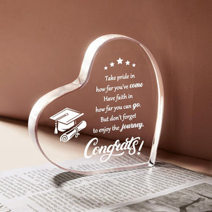 Graduation Gifts, 2025 Graduation Gifts for Her Him - Inspirational Acrylic Keepsake - College High School Graduation Gifts, Masters Degree Graduate Gifts