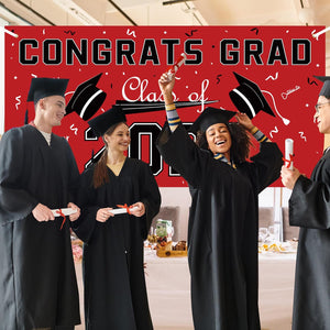 Graduation Decorations 2025 - Graduation Backdrop - Graduation Party Decorations - Congrats Grad Banner - Graduation Decorations Class of 2025,Graduation Party Favors Supplies Yard Sign