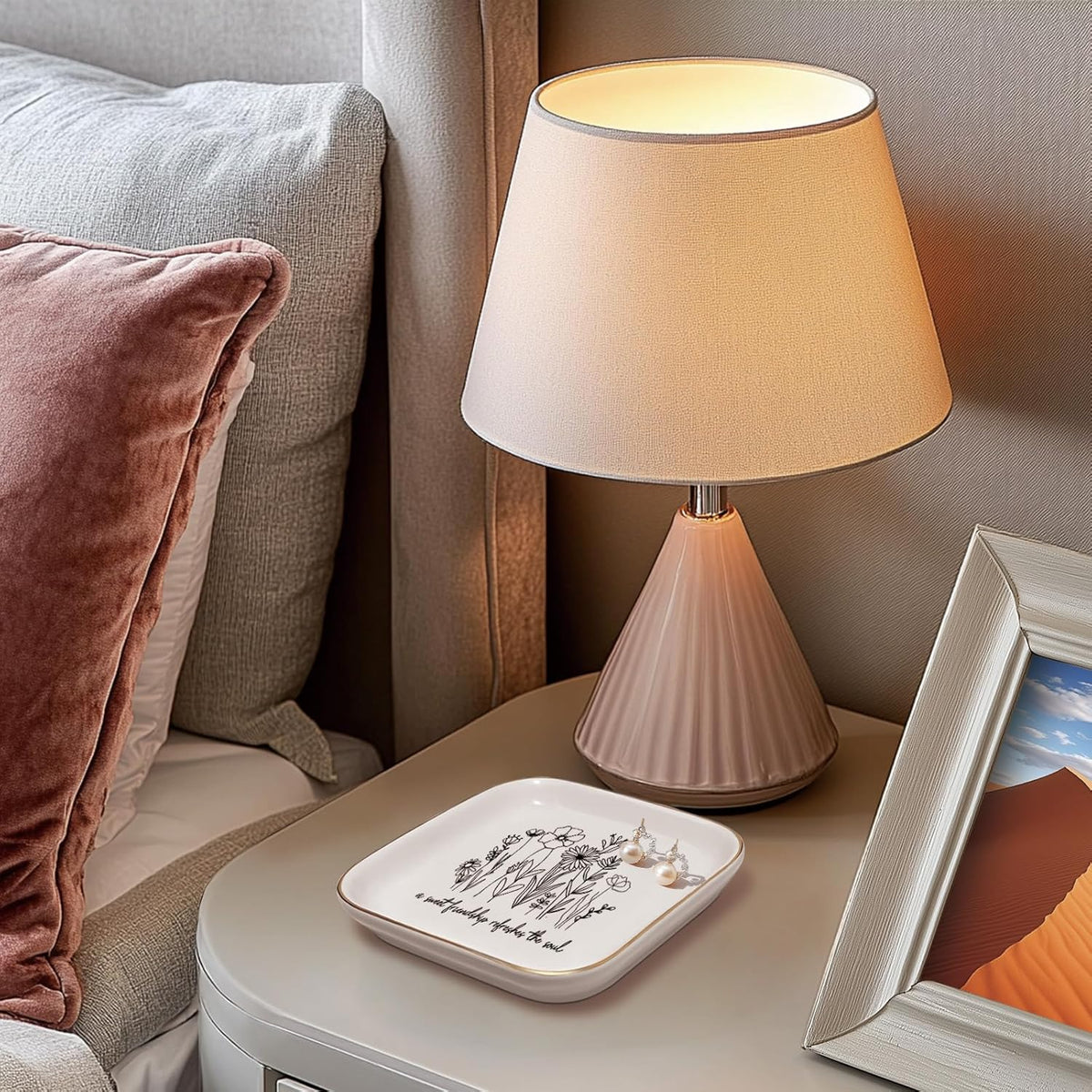 A Sweet Friendship Refreshes The Soul - JewelryTray,Friendship Gifts for Women,Bible Verse Jewelry Dish,Christian Gifts Jewelry Dish,Best Friend Birthday Gifts for Women