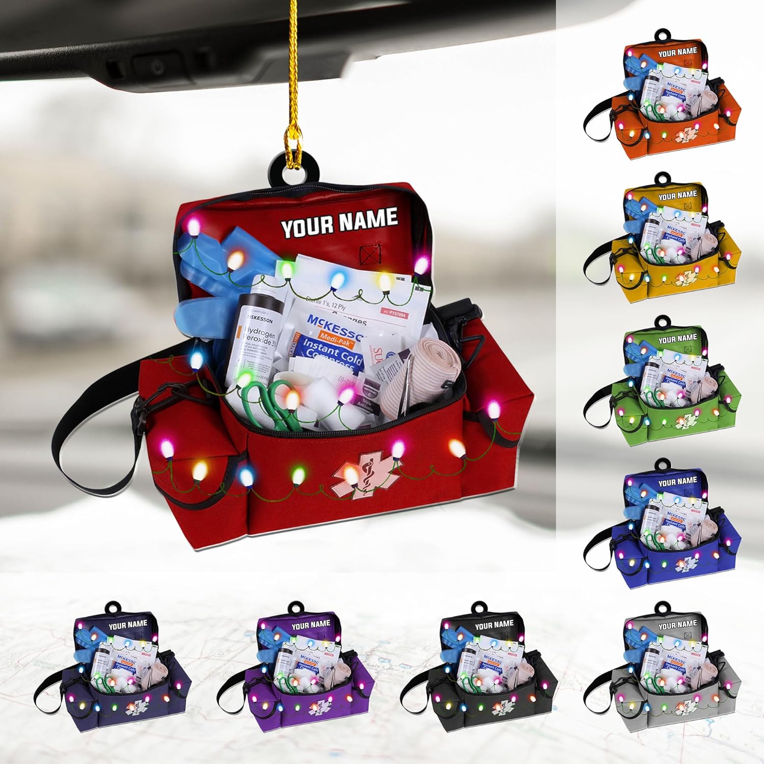 Personalized EMS EMT Paramedic Christmas Acrylic 2D Shape Flat Ornament 2025, Custom EMS, EMT Uniforms Ornament, Medical Christmas Ornaments, EMS Star of Life EMT Paramedic Ornaments