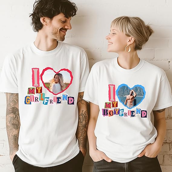 Customized T Shirts Personalized Gifts for Girlfriend Gift Ideas Custom Bootleg Birthday Gifts for Men Graphic Tees