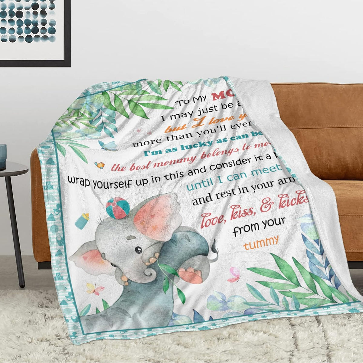 New Mom Gifts for Women, Mom to be Blanket First Time Mom Gifts Ideas, Best Gift for New Mom Mommy After Birth, New Pregnancy Gifts for Mom Throw Blanket, Gender Reveal Gifts