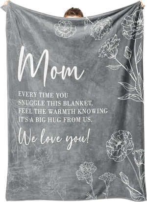 Mothers Day Birthday Gifts for Mom, Mom Birthday Gifts, to My Mother Blanket Gift from Daughter Son