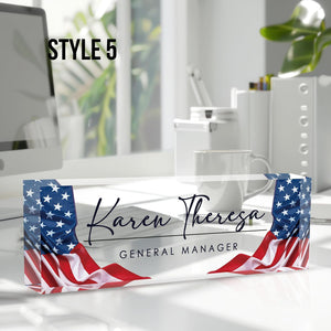Custom Office Name Plate, Personalized Gifts for Women & Men, Appreciation Gifts for Employees, Boss, Teacher - Office Desk Accessory