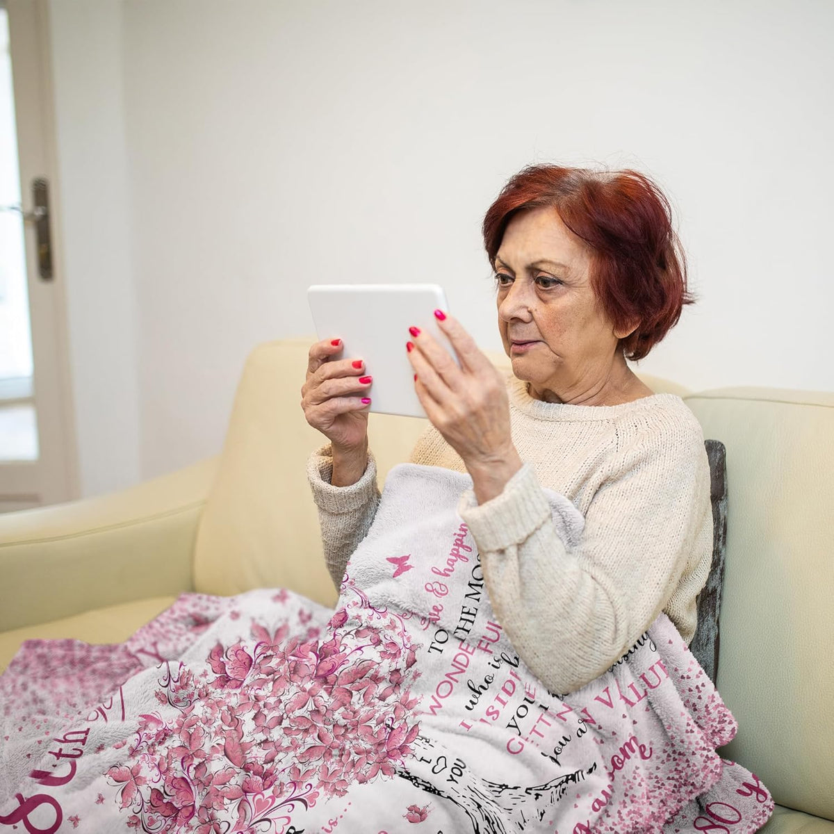 80th Birthday Gifts for Women Blanket 60 X50 , 80 Year Old Birthday Gifts for Women, 80th Birthday Decorations for Women, Best Gifts for 80th birthday/80 Years Old, 80th Birthday Gifts Ideas