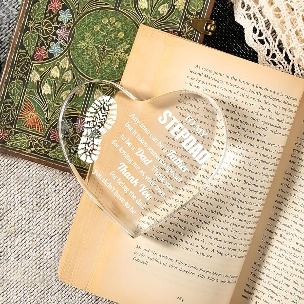 Step Dad Gifts, Step Dad Gifts from Daughter Son, Acrylic Keepsake, Best Birthday Gifts for Stepfather, Father Day Gifts for Step Dad Bonus Dad