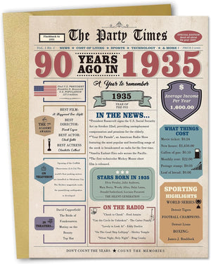 80th Birthday Card Gifts for Men Women, Retro Gifts for 80 Year Old Man Woman, 80th Birthday Decorations for Grandpa Grandma