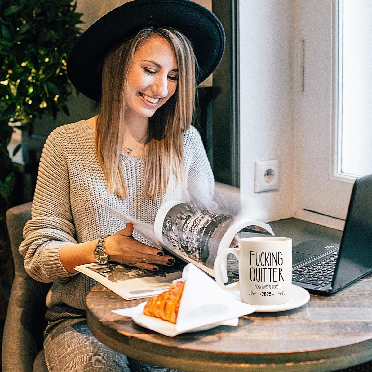 Funny Retirement Gifts for Men Women-Quitter I Mean Happy Retirement Coffee Mugs 2025, Unique Retired Mugs Gift Ideas for Coworkers Office & Family