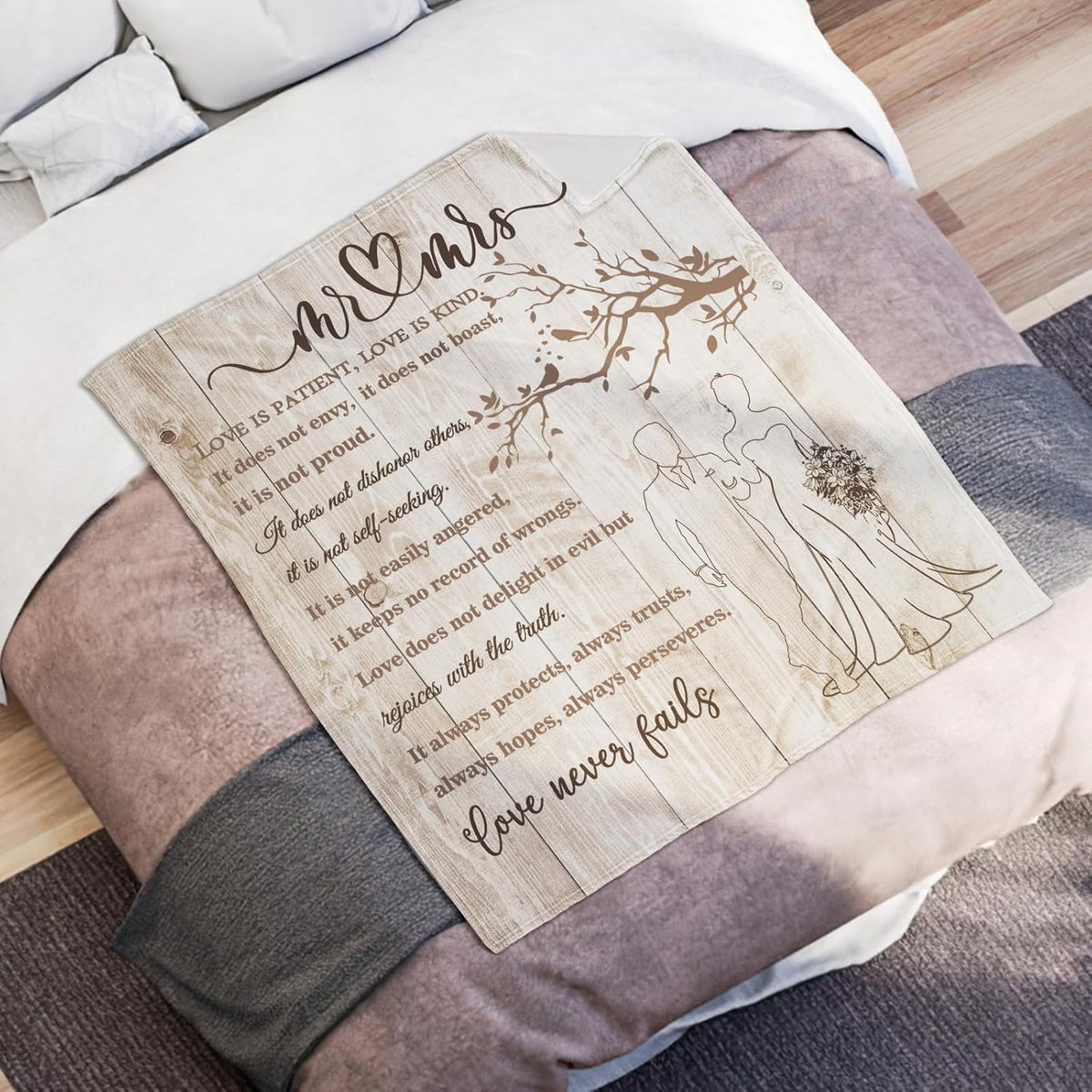 Wedding Gifts for Couples 2025 Soft Blanket, Bridal Shower Gifts for Bride to Be, Anniversary Mr and Mrs Gifts, Wedding Gifts for Newlyweds Just Married Gifts Wedding Throw Blanket