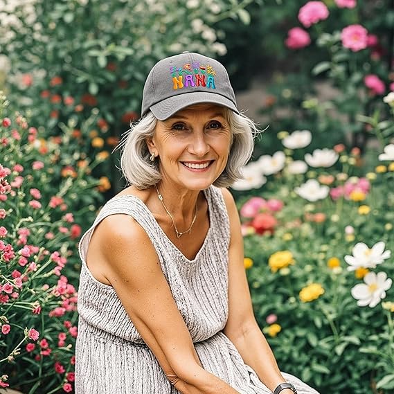 Grandma Gifts from Grandkids, Mothers Day Christmas Birthday Gifts for Grandma, Birthday Gifts for Nana, Adjustable Grandma Hats
