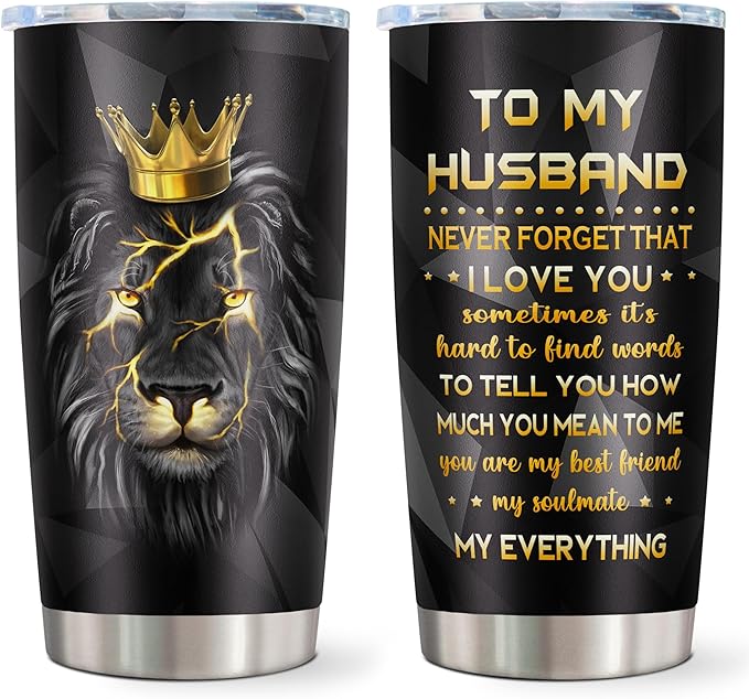 Gifts for Husband, Fathers Day Husband Gifts, Husbands Birthday Gift Ideas, Birthday Gift for Husbands from Wife, Best Presents for Him Tumblers Mug