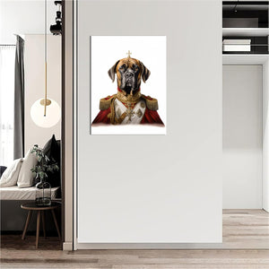 Customized Pet Portrait Canvas of Dog and Cat Renaissance Style, Wall Art Print for Home Decor, Living Room, Bedroom, Home Office