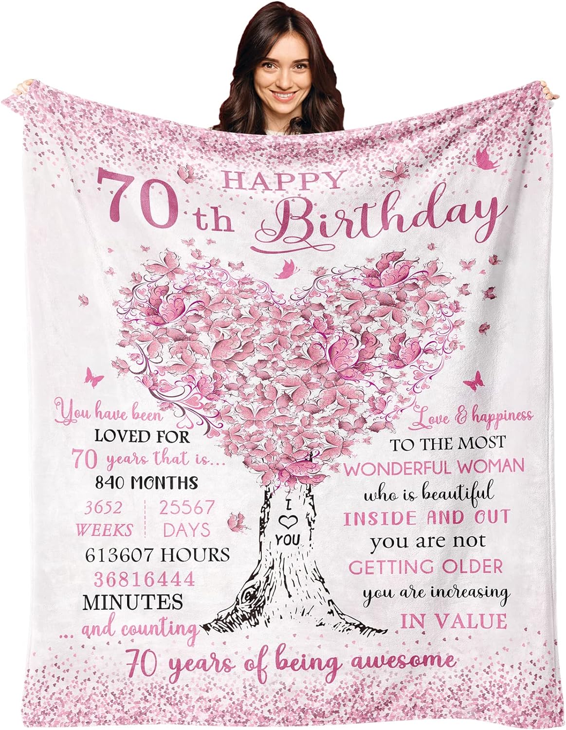 80th Birthday Gifts for Women Blanket 60 X50 , 80 Year Old Birthday Gifts for Women, 80th Birthday Decorations for Women, Best Gifts for 80th birthday/80 Years Old, 80th Birthday Gifts Ideas