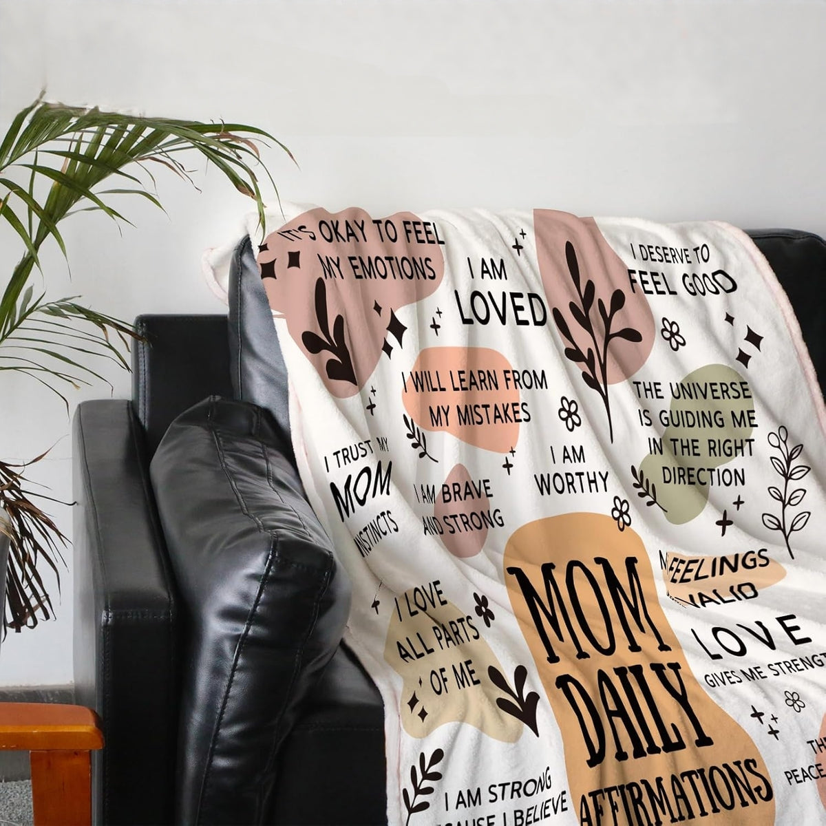 New Mom Gifts for Women - Mom Blanket - Mom Postpartum/Gender Reveal Gifts, Gifts for New Mom, Girl Mom, Boy Mom