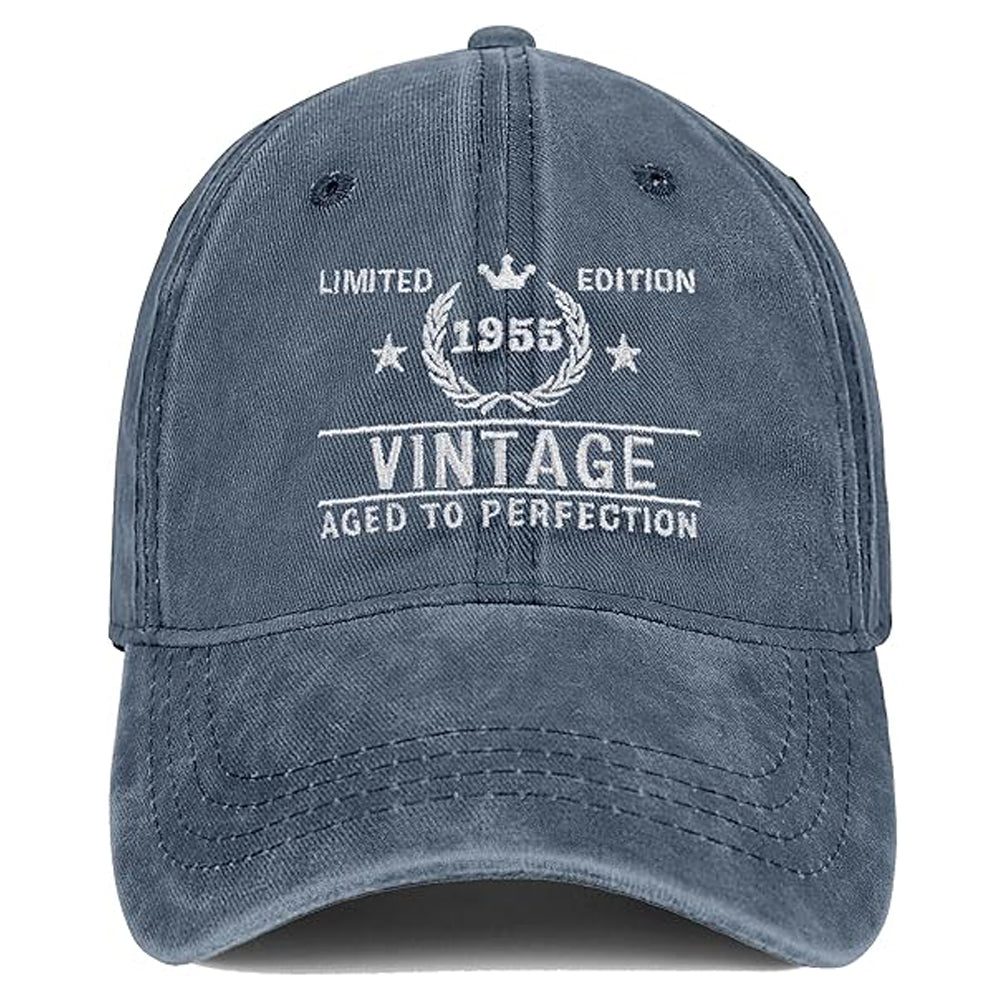 70th Birthday Gifts for Men Women Hats 1955 Vintage 70 Year Old Embroidered Baseball Cap