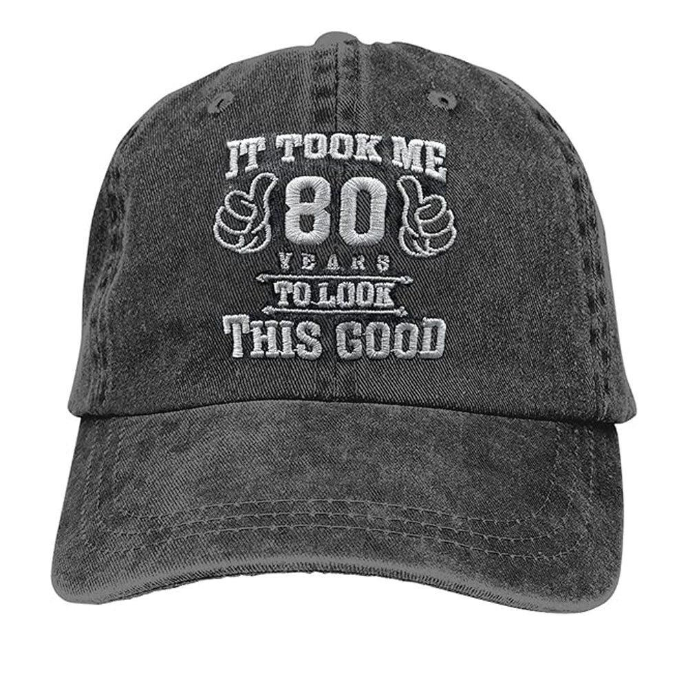 80th Birthday Gifts for Men, It Took Me 80 Years to Look This Good Vintage Embroidered Baseball Cap 1945 Hat 1945 - 1985 Adjustable Cotton Birthday