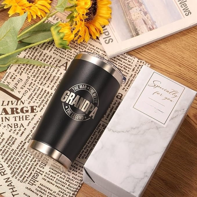 Gifts for Grandpa, Fathers Day Grandpa Gifts for Grandfather Men from Granddaughter, Grandson, Grandkids, 20 OZ Tumblers