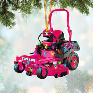 Personalized Lawn Mower Christmas Ornament Lawnmower Ornament Lawn Christmas Tree Lawnmower Ornaments with Xmas Lights Gardening Christmas Tree Ornaments