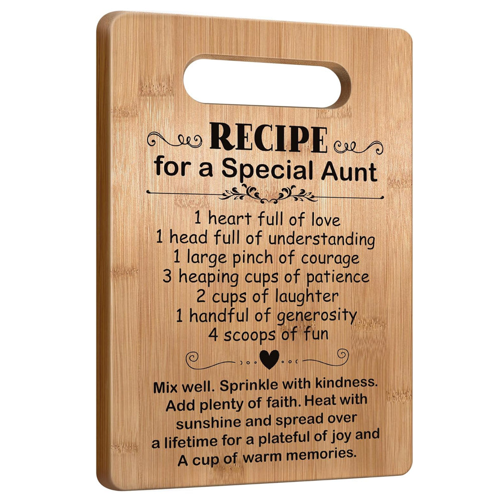 Popular Birthday Gift For Loved Ones Gift For Mom Gifts for Aunt, Family Members Cutting Board Gift for Auntie, Cute Aunt Gifts from Niece Nephew, Mother's Day Gifts for Auntie