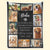 Personalized Photo Blanket, Pet Memorial Keepsake, Dog Loss Gift, Custom Paw Print Blanket, Gift for Dog Mom & Dad