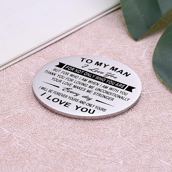 Pocket Hug Token Inspirational Reminder Gifts Mental Health Thinking of You Gift Self Love with PU Leather Keychain