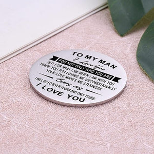 Pocket Hug Token Inspirational Reminder Gifts Mental Health Thinking of You Gift Self Love with PU Leather Keychain