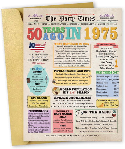 Happy 80th Birthday Gifts Decorations for Women Men, Retro 80 Years Old Birthday Card for Female Male, Great Eighty Bday Gift Ideas for Mom Dad