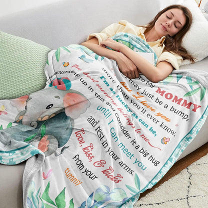 New Mom Gifts for Women, Mom to be Blanket First Time Mom Gifts Ideas, Best Gift for New Mom Mommy After Birth, New Pregnancy Gifts for Mom Throw Blanket, Gender Reveal Gifts