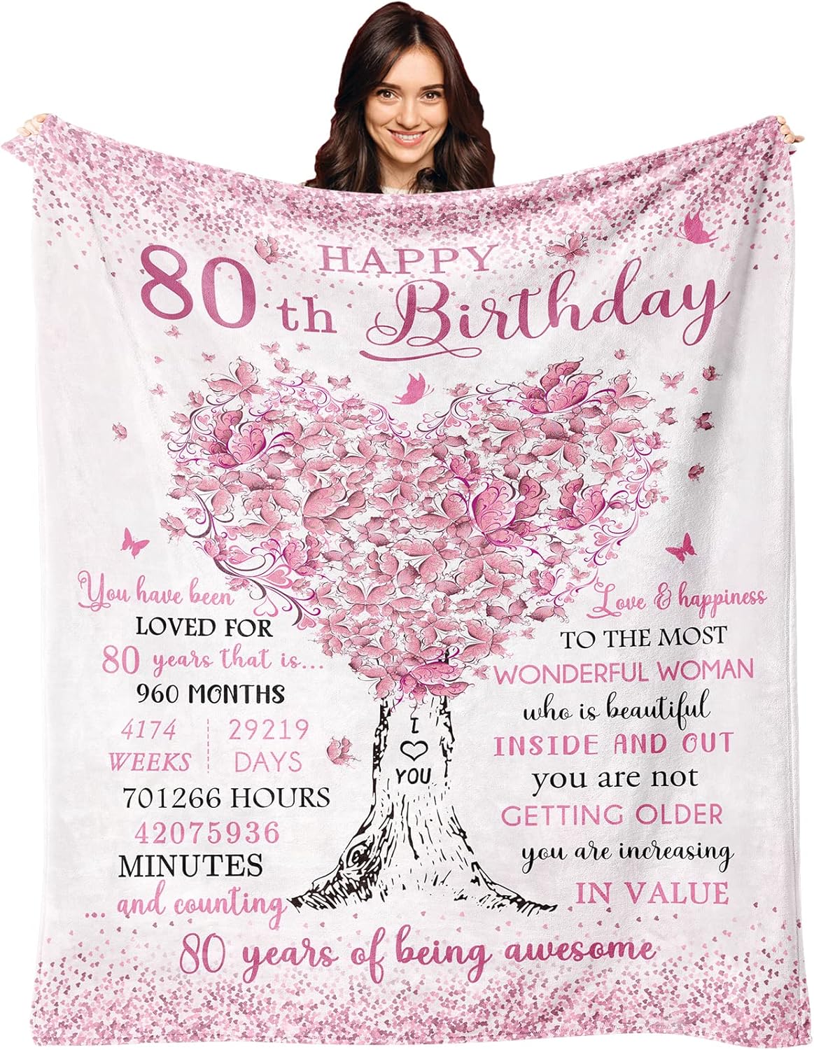 50th Birthday Gifts for Women Blanket 60 X50 , 50th Birthday Gifts, 50th Birthday Gift Ideas, 1975 Birthday Gifts, 50 Year Old Gifts for Women, 50th Birthday Gifts for Her,50th Birthday Blanket