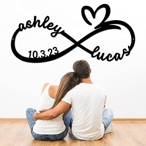 Metal Infinite Love Decor | Personalized Infinity Sign | Gifts for Her | Personalized Wedding Gift for Couple | Engagement Gift | Anniversary Gift | Bridal Shower Gift | Couples Gift