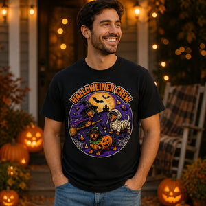 Halloweiner Crew Dachshund Tee - T-shirt 820873e4-0b54-4098-86ba-58ed5fb602c9.jpg
