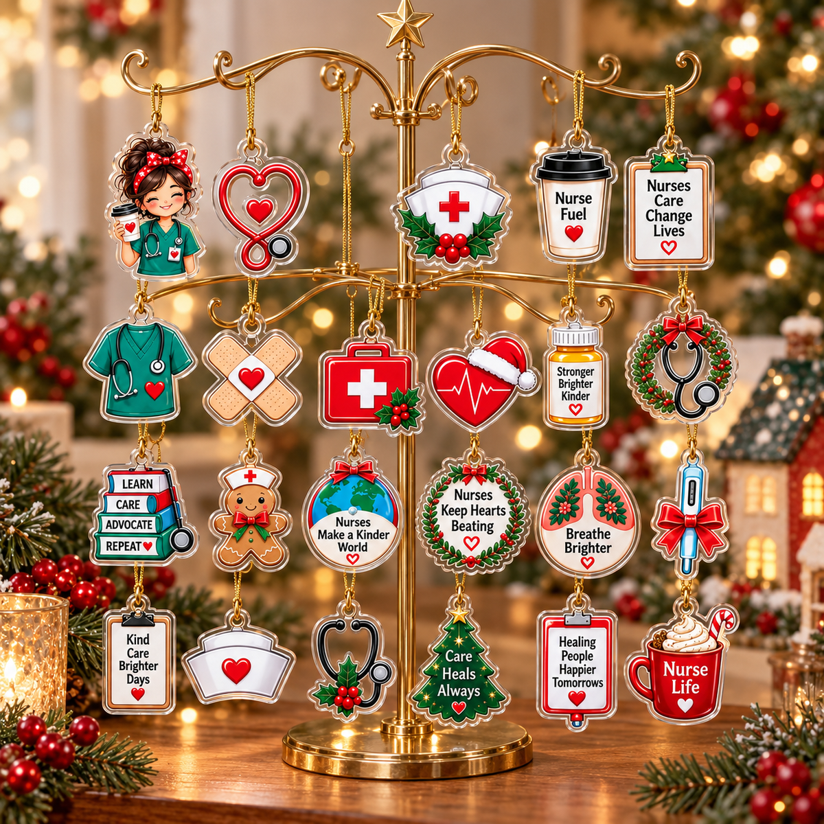 Nurse Advent Calendar 2026, 24 Days Christmas Countdown, Nurse Christmas Gift, RN Nursing Gift, Medical Acrylic Ornament Set 82162b14-0751-4dc1-b7a3-e39808a25575-438ada48-a222-43d1-93e1-8774071234a2.png