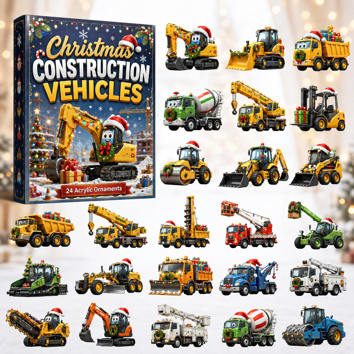 Christmas Construction Vehicles Advent Calendar 2026 - 24-Day Festive Countdown, Acrylic Charms Blind Box - Gift For Kids, Family & Friends 822b32a5-9403-41ff-aedd-ab783331e5e5-construct-vehicles.jpg