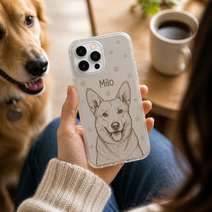 Custom Pet Portrait Phone Case — Sketch + Name - Personalized Phonecase 82421f7b-cf81-4313-95f5-9d14347c506f.jpg