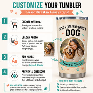 Just A Girl Who Loves A Dog – Photo Tumbler - Personalized Tumbler 824ac0a6-1c79-4dc5-baa7-125b2aa811f3.jpg