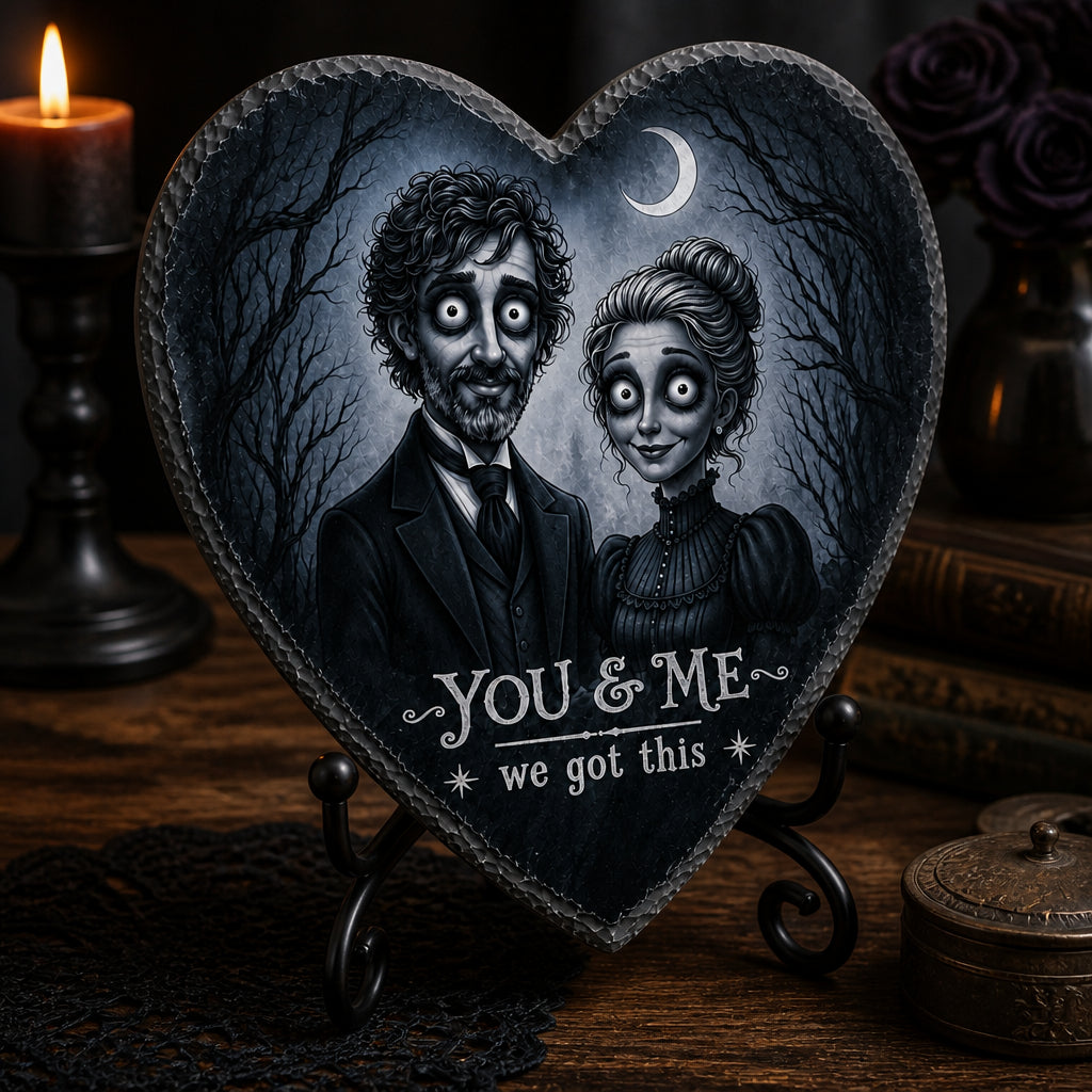 You & Me — Gothic Couple Portrait Slate Heart (Custom Photo) - Personalized Slate Plaque 8252a36a-9338-49e4-a371-2a88b914d809.jpg
