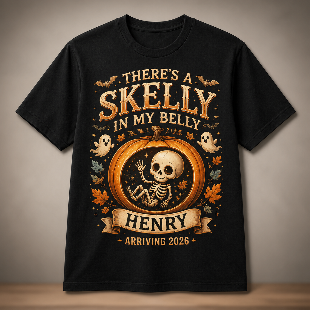 There’s a Skelly in My Belly — Personalized Name & Year Halloween Maternity Tee - Personalized T-shirt 8257452b-e40e-4df5-9137-4bf9ad964a81.png
