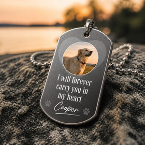 Pet Memorial Photo Dog Tag Necklace – I Will Forever Carry You In My Heart - Personalized Dogtag Necklace 826035a2-24ba-425e-8817-482907ea1523.jpg