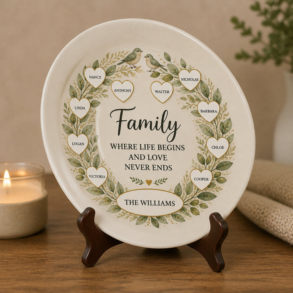 Personalized Family Tree Name Plate – Family Where Life Begins & Love Never Ends - Personalized Personalized Ceramic Plate 826f788d-b063-405d-8e90-ecc410f56470.jpg