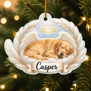 Angel Pet Memorial Shape Ornament – Upload Pet Photo & Name - Personalized Shape Ornament 8275a4c8-3d17-4405-af38-817227f48cc1.png