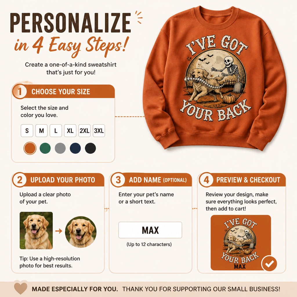 Personalized Dog Halloween Sweatshirt – I've Got Your Back (Photo-to-Art) - Personalized Sweatshirt 827f95db-8e9c-4ff2-b6b7-cde191fc5974.jpg