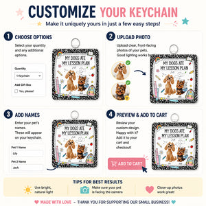 Teacher Keychain – My Dogs Ate My Lesson Plan (2-Pet Cartoon Photo Tag) - Personalized Acrylic Tag Keychain 828690ee-7a38-45ed-9c03-34ad7c994c8b.jpg