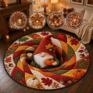 Cozy Harvest Autumn Gnome - Personalized Quilted Mat - Fall Season, Thasgiving Decoration For Family 828fc334-75bc-4450-aae2-04026c012105-banner-3.png