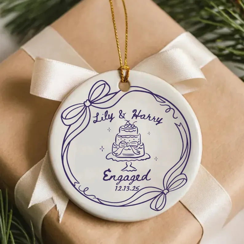 2 Sided Ceramic Ornament, Custom Engagement Gift, Personalized Engagement Gift for Engaged Couples, Wedding Gift Newlyweds, Bride and Groom 829658d6-9e48-4a70-95c7-fd3cede5083e-trygfghfghff-7-.webp