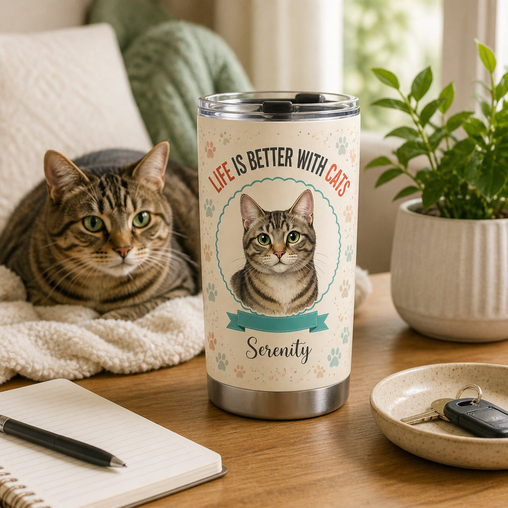 Life Is Better With Cats — Custom Pet Portrait Tumbler - Personalized Tumbler 82a4fe7c-0280-49e5-9afc-785cafd59965.jpg